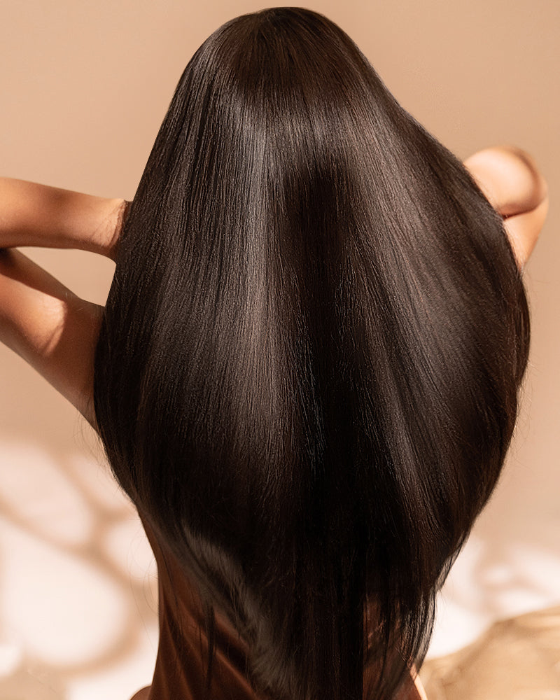 Arabella 13x6 Three-Go™ Glueless Wig Silky Straight With Drawstring Natural Black 100% Human Hair Wig