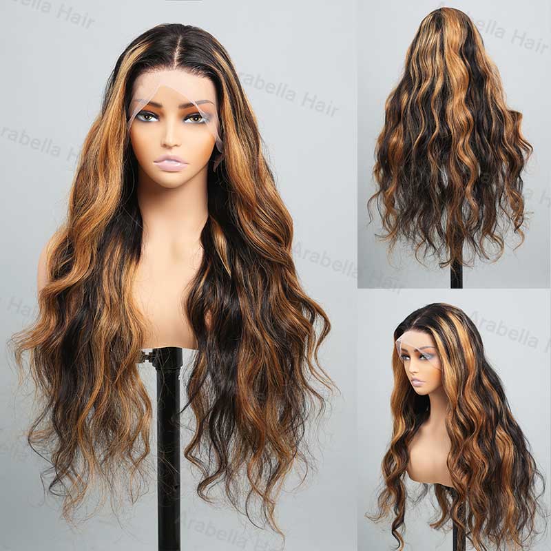 30" 13x4 Lace Front Highlights