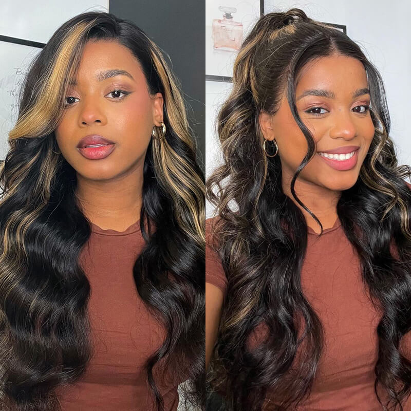30" 13x4 Lace Front Highlights