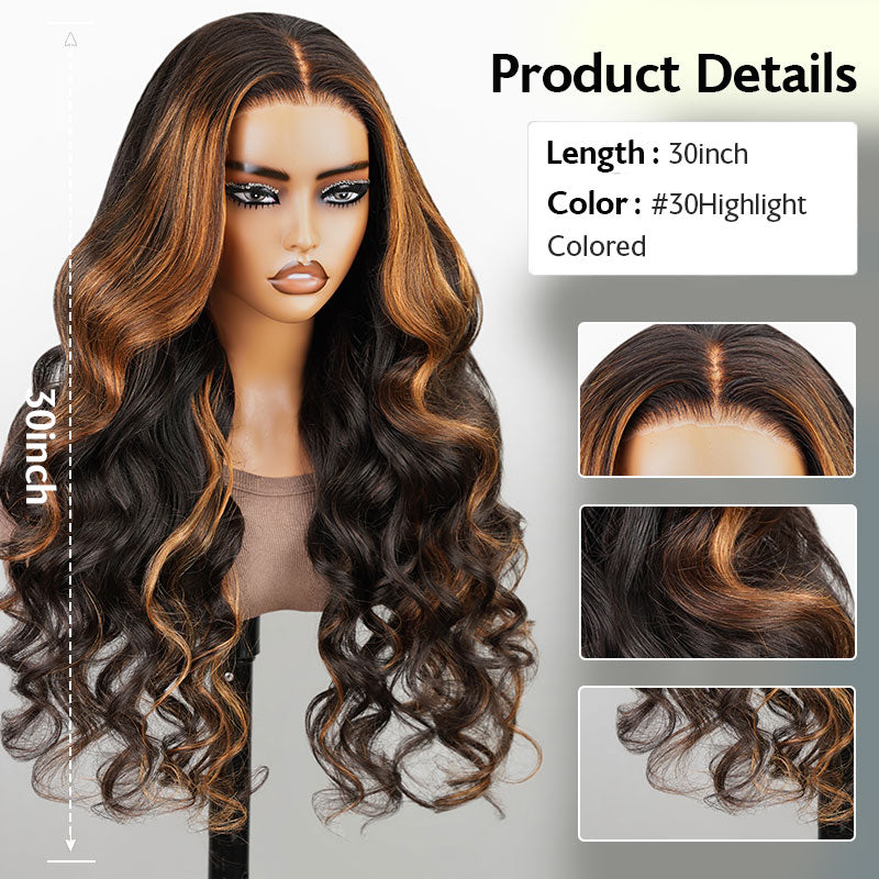 30" Glueless 6x5 Pre-Cut Lace Highlight