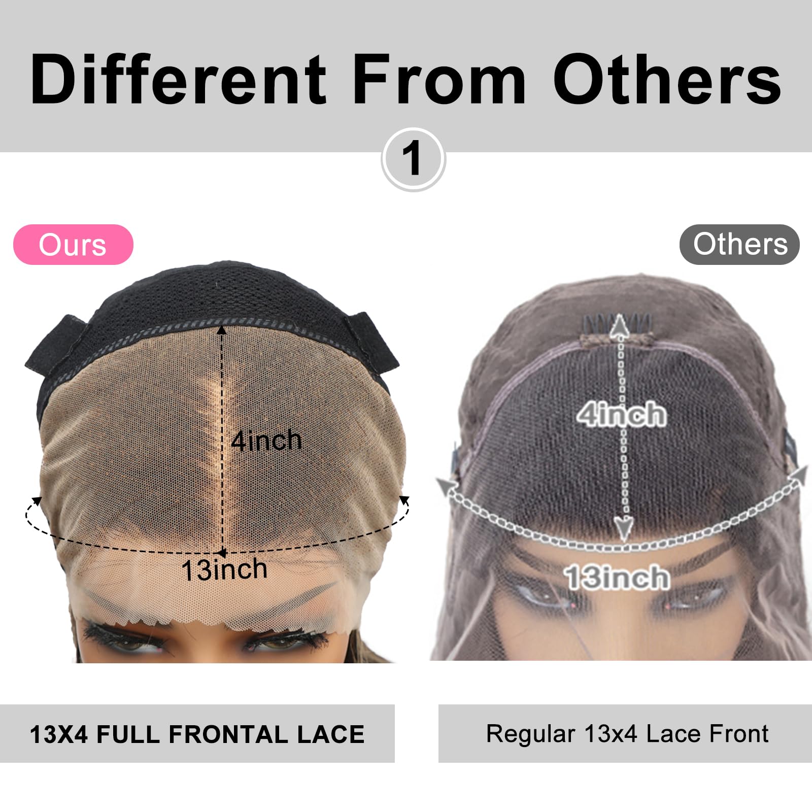 Pre-Cut 13x4 Glueless Lace Front Yaki Straight Wear&Go Upgrade HD Lace Natural Black Human Hair Wig Beginner-Friendly