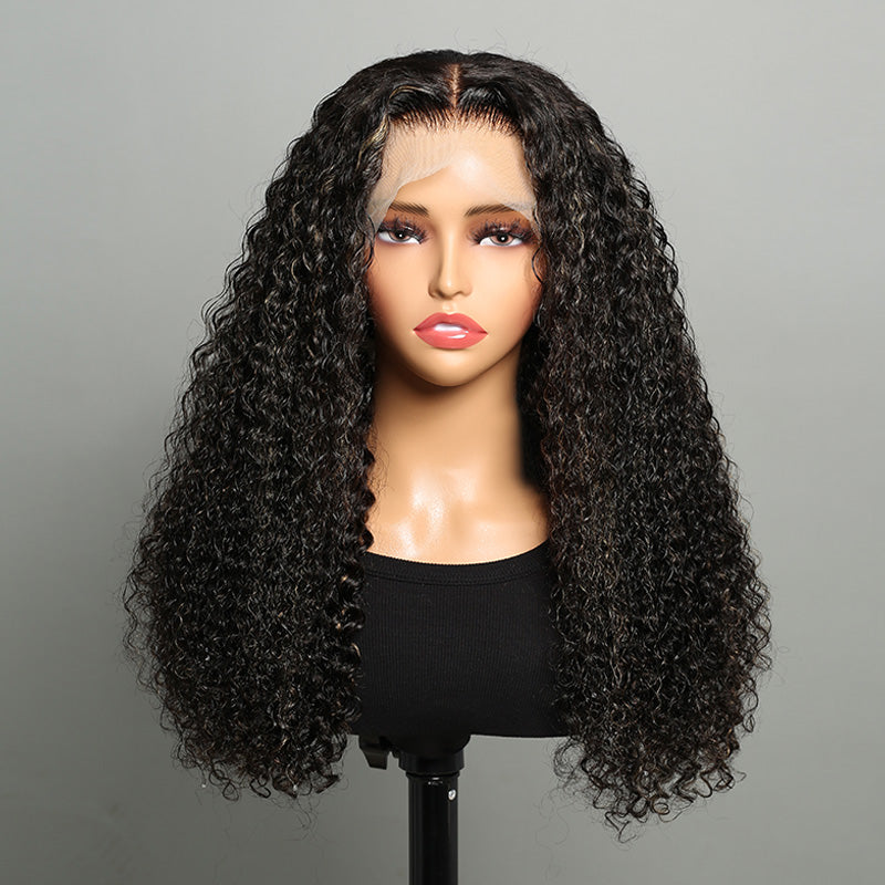 13x4 Pre-Cut Lace Front Bleached Knots Highlights