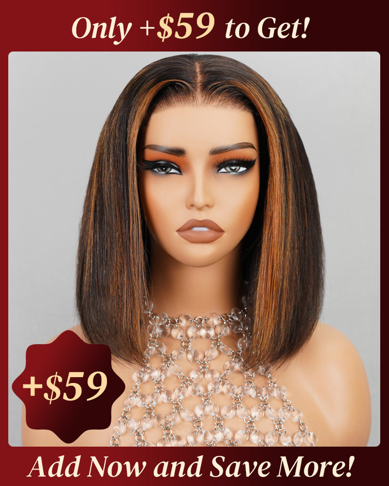 Value Set | Arabella 13x6 Three-Go™ Glueless Wig Silky Straight With Drawstring Natural Black 100% Human Hair Wig