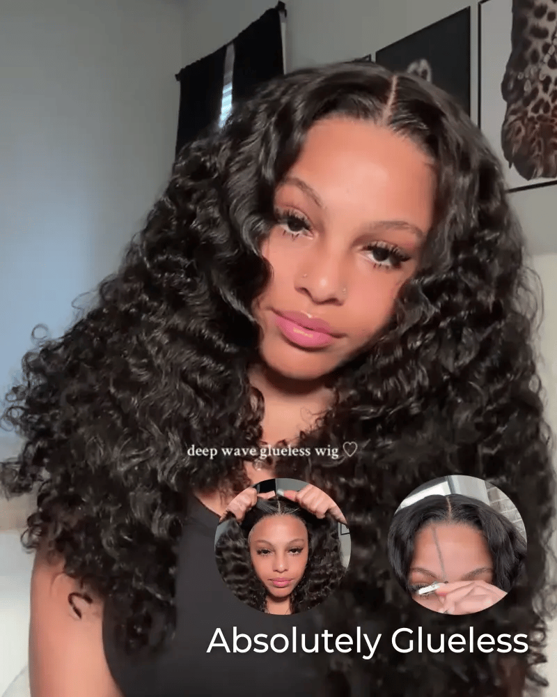 Arabella 13x6 Three-Go™ Glueless Wig Burmese Curly Natural Black With Drawstring