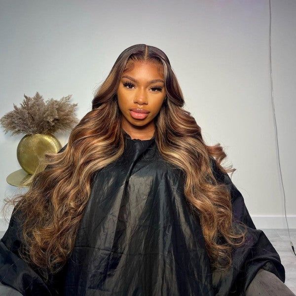 30" Pre-Cut 13x4 Lace Front Highlights