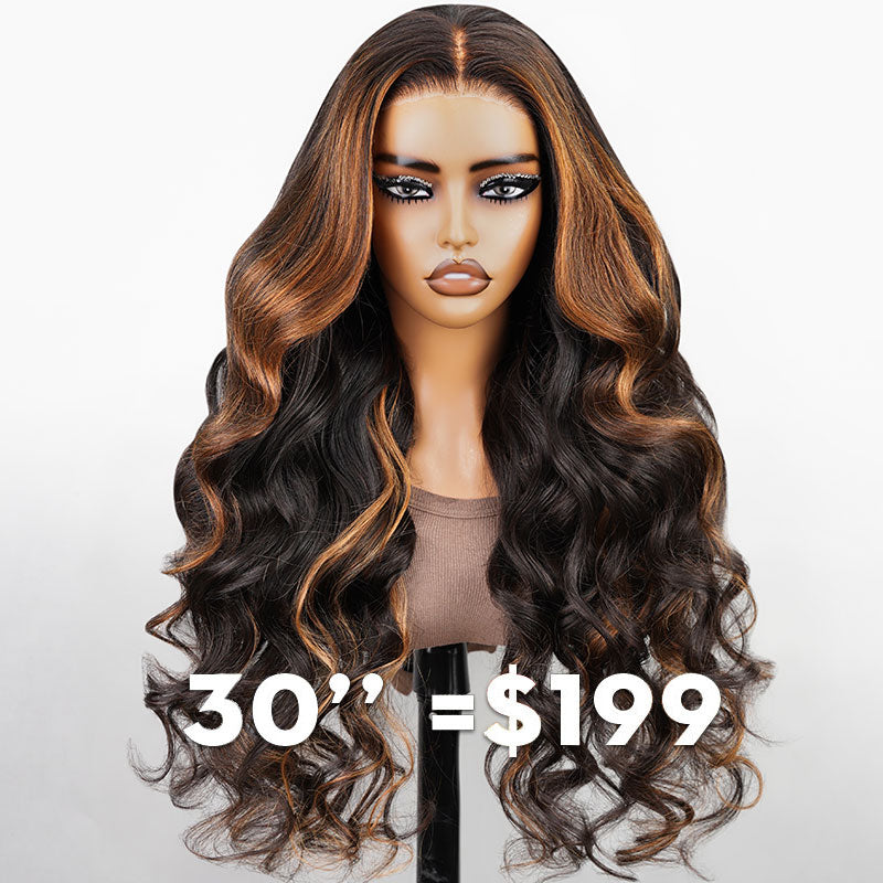 30" Glueless 6x5 Pre-Cut Lace Highlight