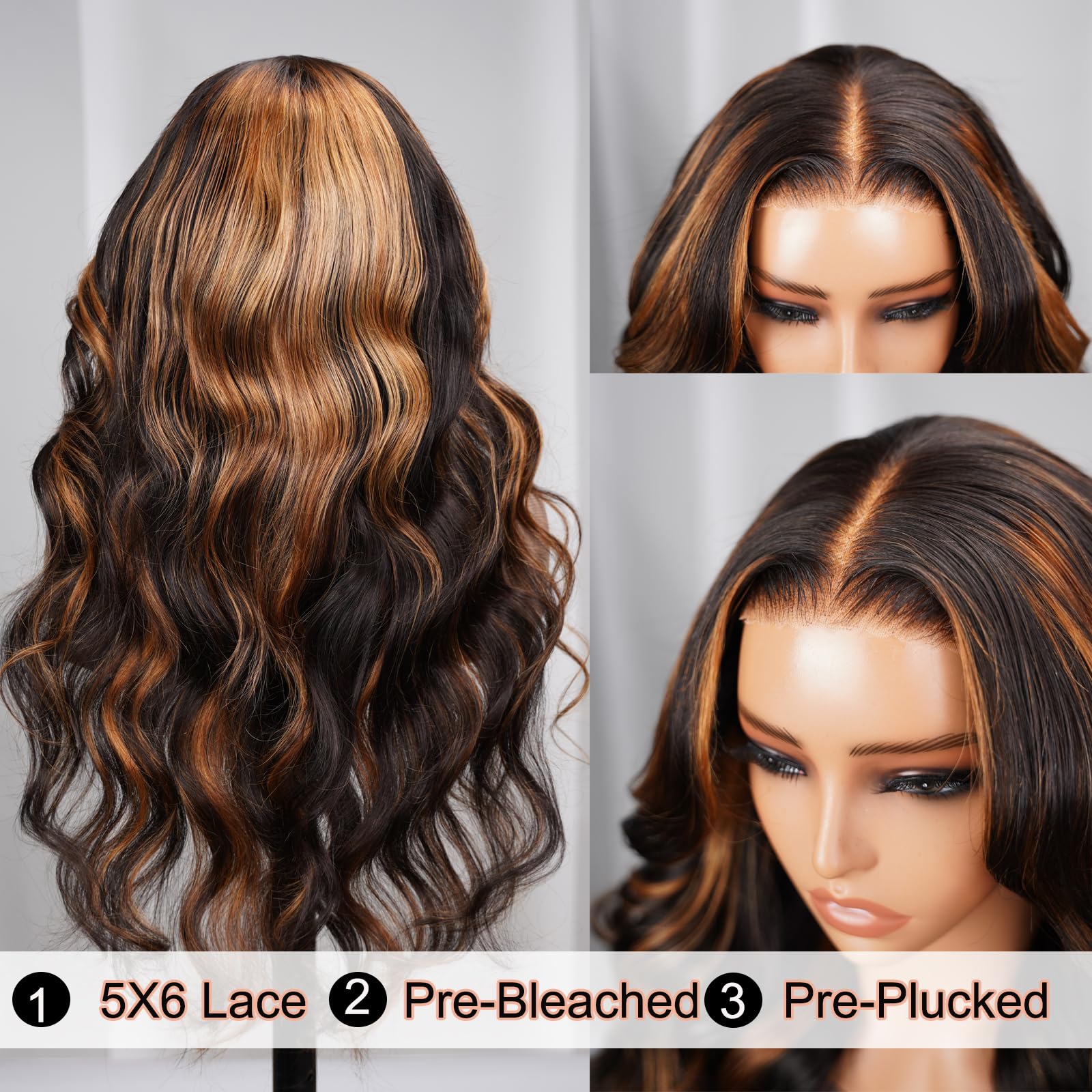 4x4 Lace Highlight Body Wave