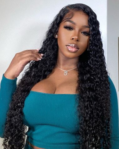 Arabella 13x4 Frontal Lace Loose Body Wave Wig Invisible Knots Natural Black Realistic Hairline