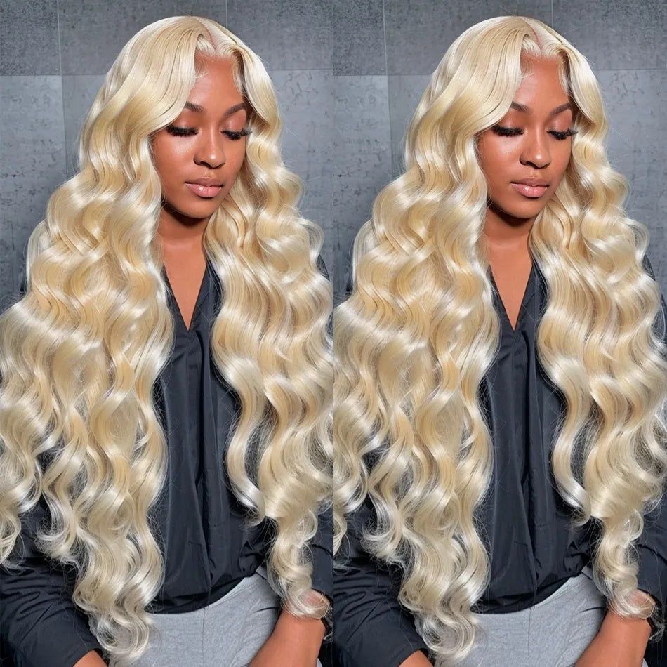 【30&quot; Super Sale】Minimalist Color Series Glueless 13x4 Lace Front Pre-Bleached Knots Blonde and Brown Highlight Colored Body Wave/Straight Human Hair Wig