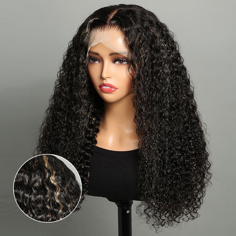 13x4 Pre-Cut Lace Front Bleached Knots Highlights