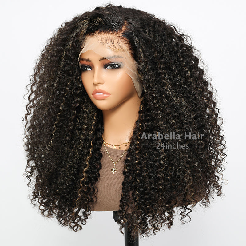 13x4 Pre-Cut Lace Front Bleached Knots Highlights