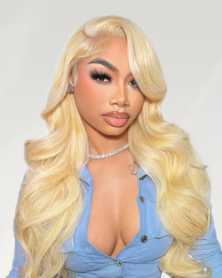 $199 = 2 WIGS | 20inch 6x5 Glueless Body Wave 613 Blonde Plus 20inch 6x5 Glueless Straight Balayage Highlights