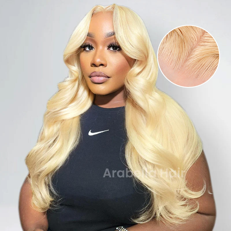 Arabella 6x5 invisible knots Glueless 613 Blonde Body Wave Wig Pre-cut Lace Beginner Friendly