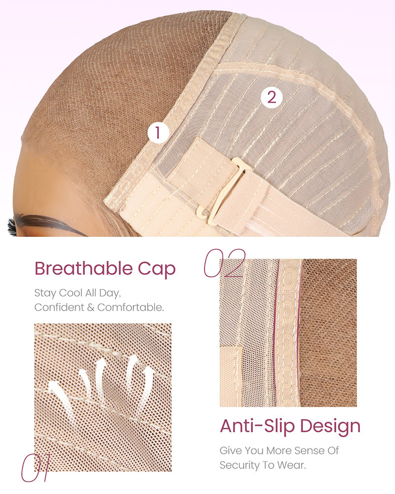 【$299 = 2 WIGS】Arabella 6x5 invisible knots Glueless 613 Blonde Silky Straight Bob Wig Pre-cut Lace Beginner Friendly