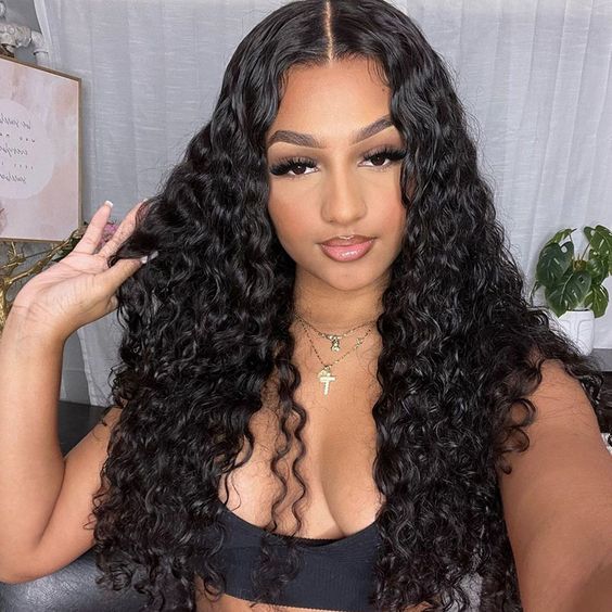 U Part Wig Natural Black 2x4 U-Part Human Hair Wig