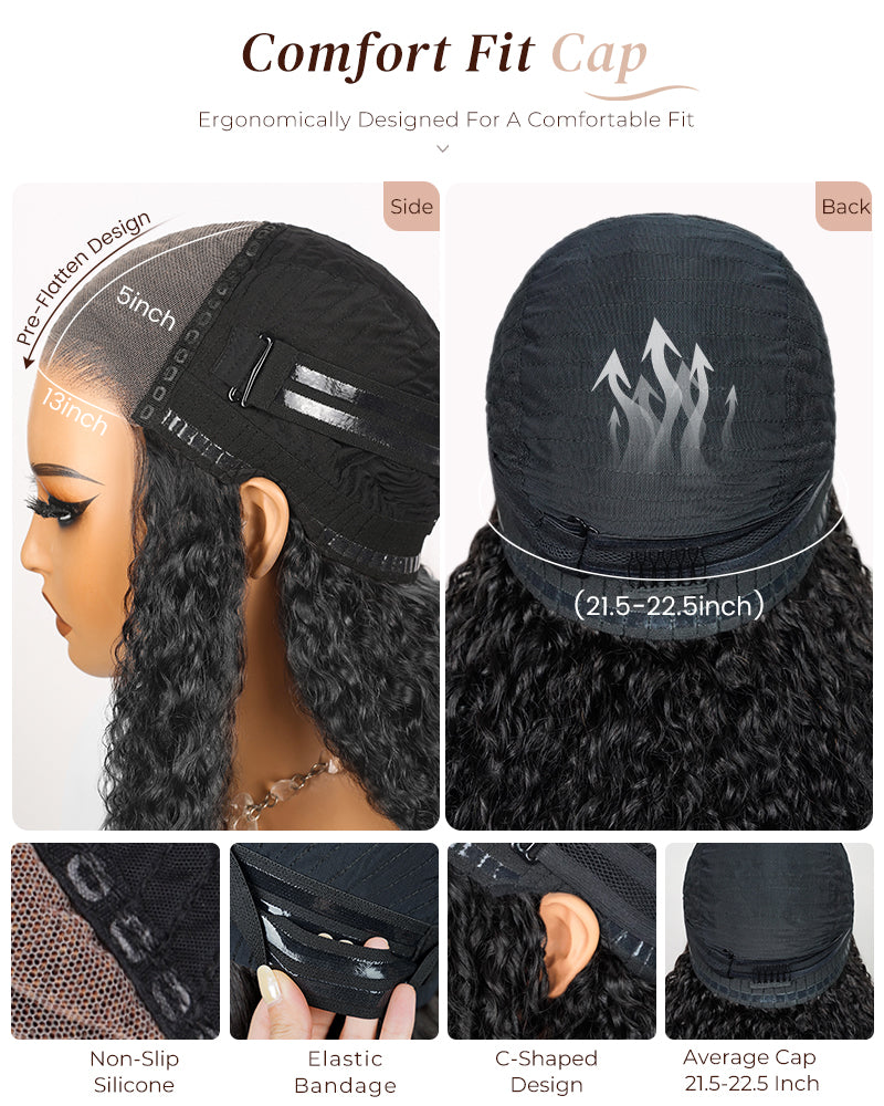 【Bogo Sale】Loose Wave Bob Style Pre-Cut 6x5/13x4 Lace Easy-Wear Natural Black Human Hair Wigs