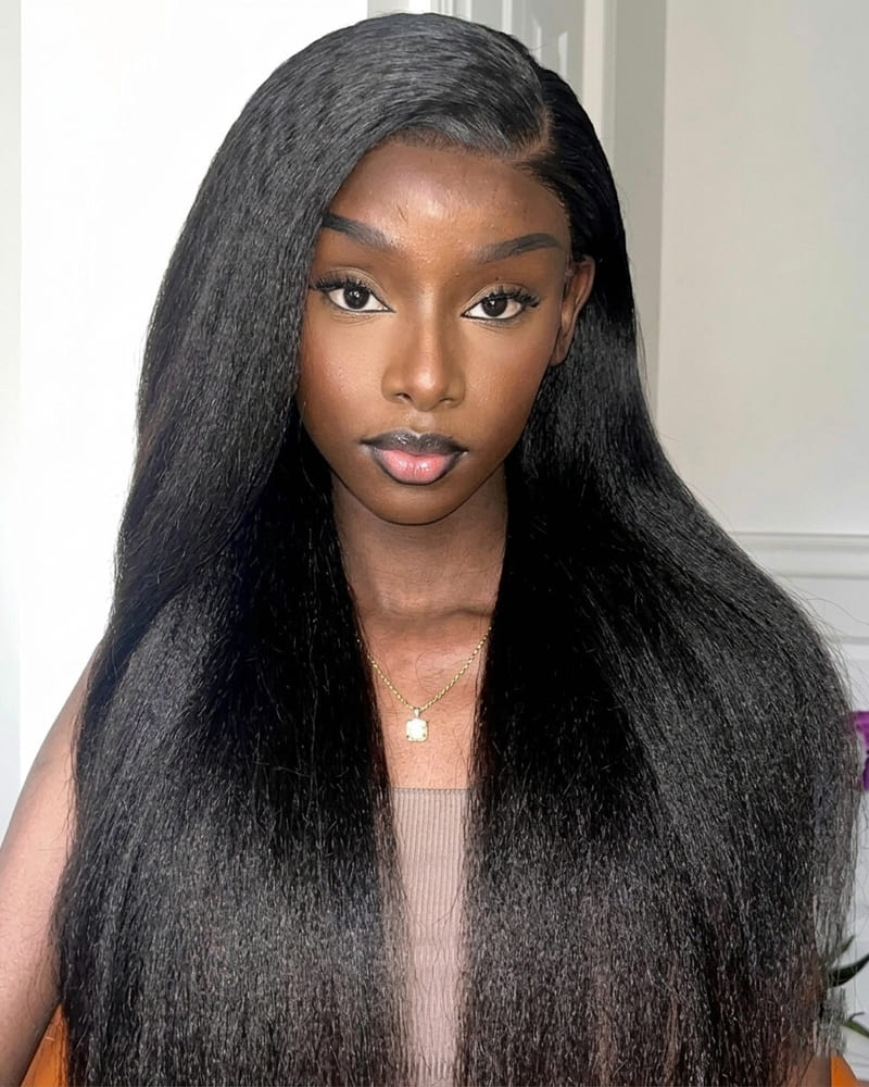 Arabella 13x6 Three-Go™ Glueless Wig Yaki Straight Natural  display picture 2