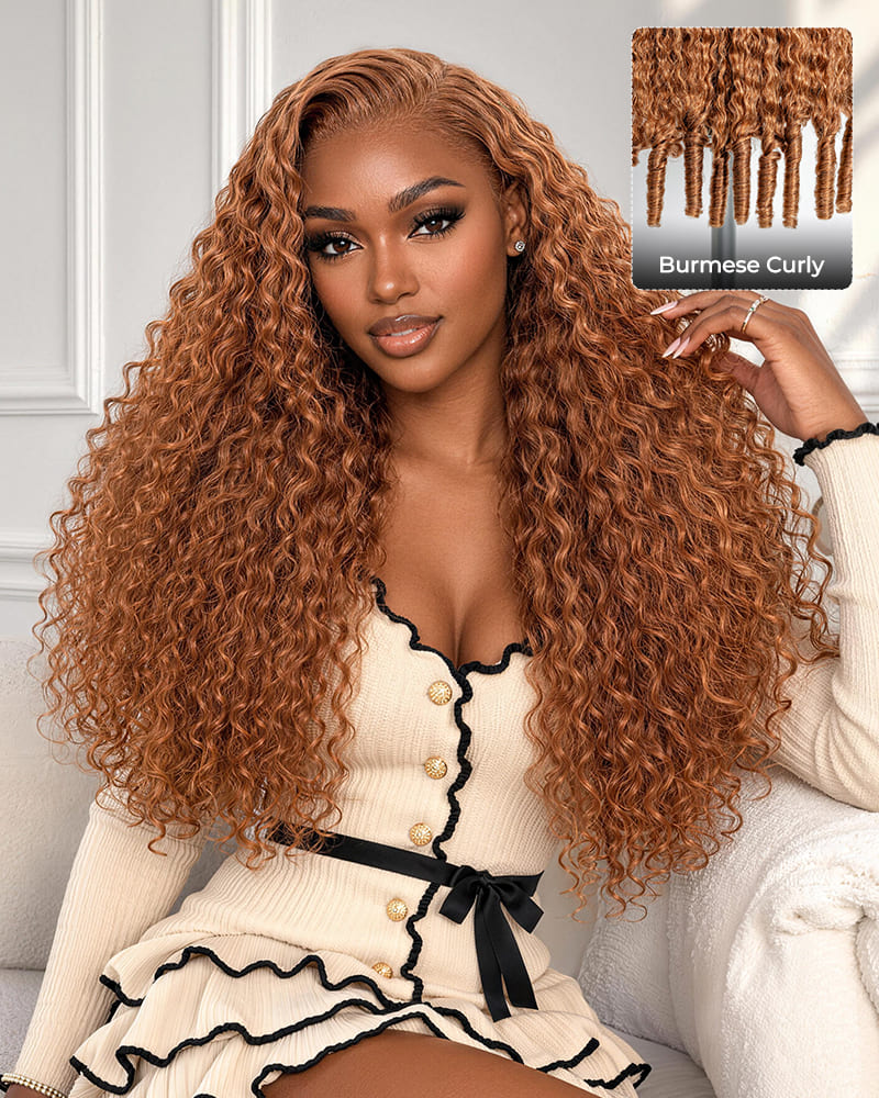 ノースアメリカンベア:[GARLEE]Muffy Garlee Princess Arabella 13x6 Three-Go™ #27 Color Honey Blonde Glueless Wig Jerry Curl