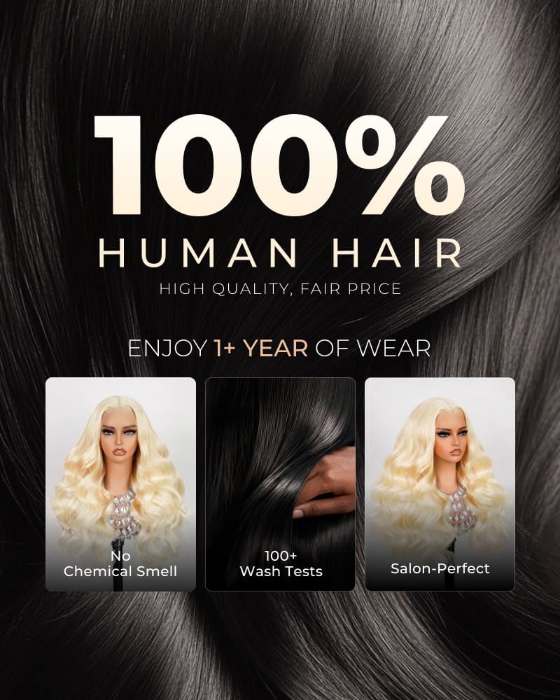 Arabella 6x5 invisible knots Glueless 613 Blonde Body Wave Wig Pre-cut Lace Beginner Friendly