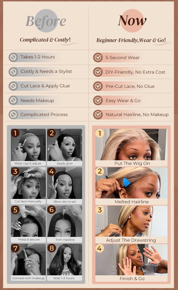 Blonde Highlight Loose Body Wave Wig