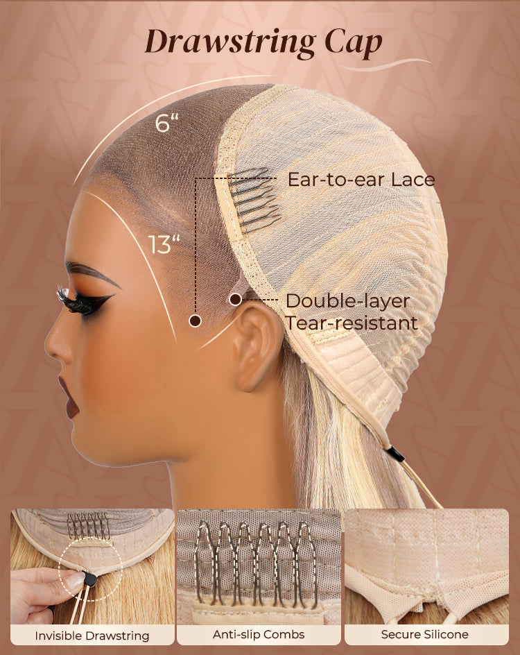 Blonde Highlight Loose Body Wave Wig