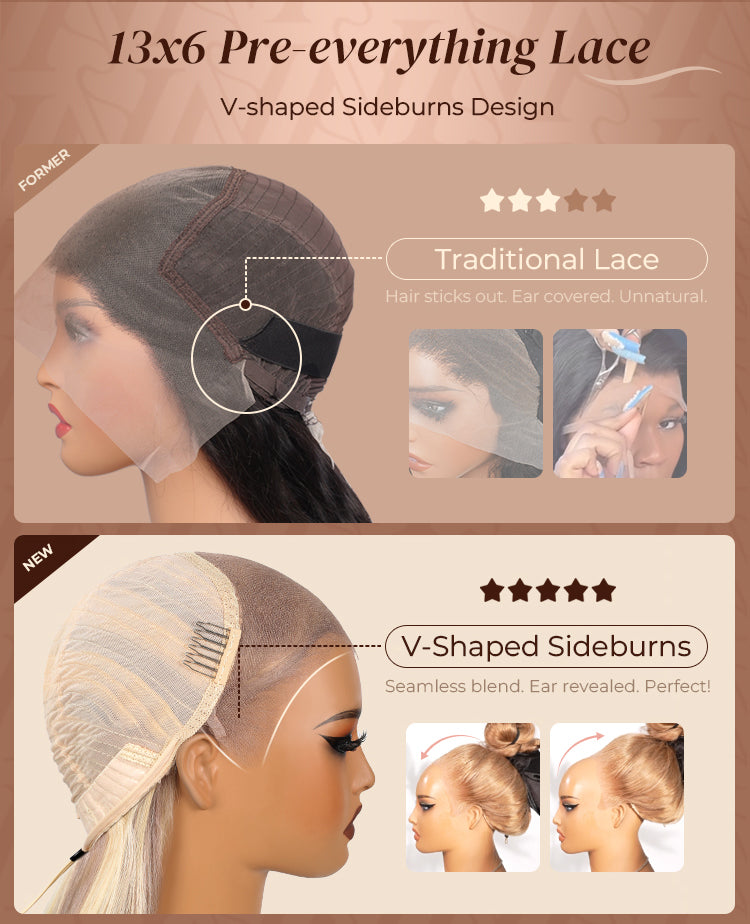 Blonde Highlight Loose Body Wave Wig