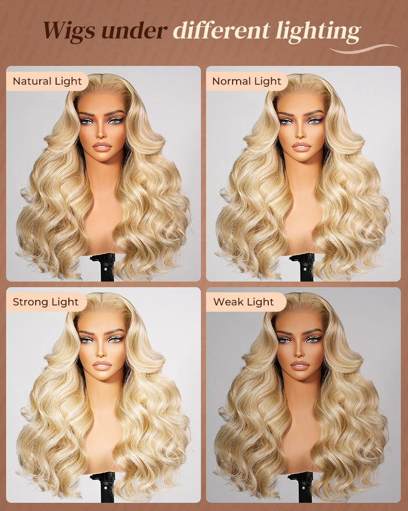 Blonde Khaki Wig Color Difference