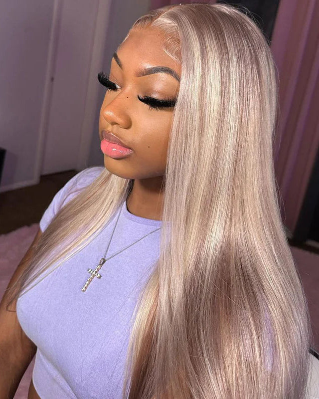 Arabella 13x6 Three-Go™ Glueless Blonde Highlight Loose Body Wave/Silky Straight Wig With Drawstring For Beginner