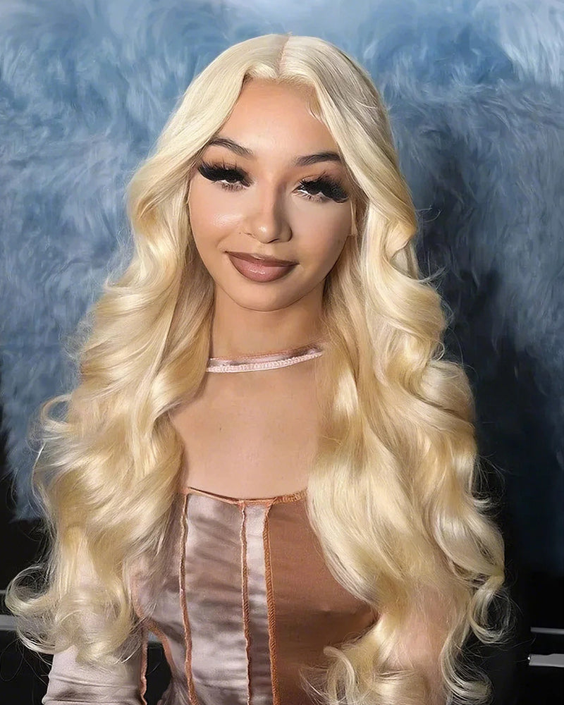 Arabella 6x5 invisible knots Glueless 613 Blonde Body Wave Wig Pre-cut Lace Beginner Friendly
