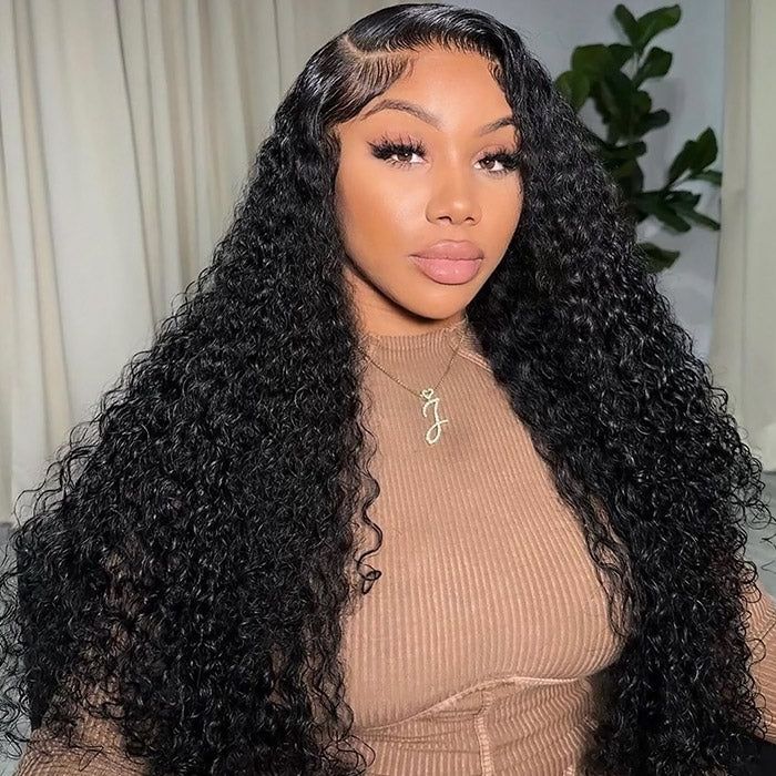 【30&quot; Super Sale】Minimalist Series Glueless 13x4 Lace Front Pre-Bleached Knots Natural Black Body Wave/Straight/Curly Human Hair Wig