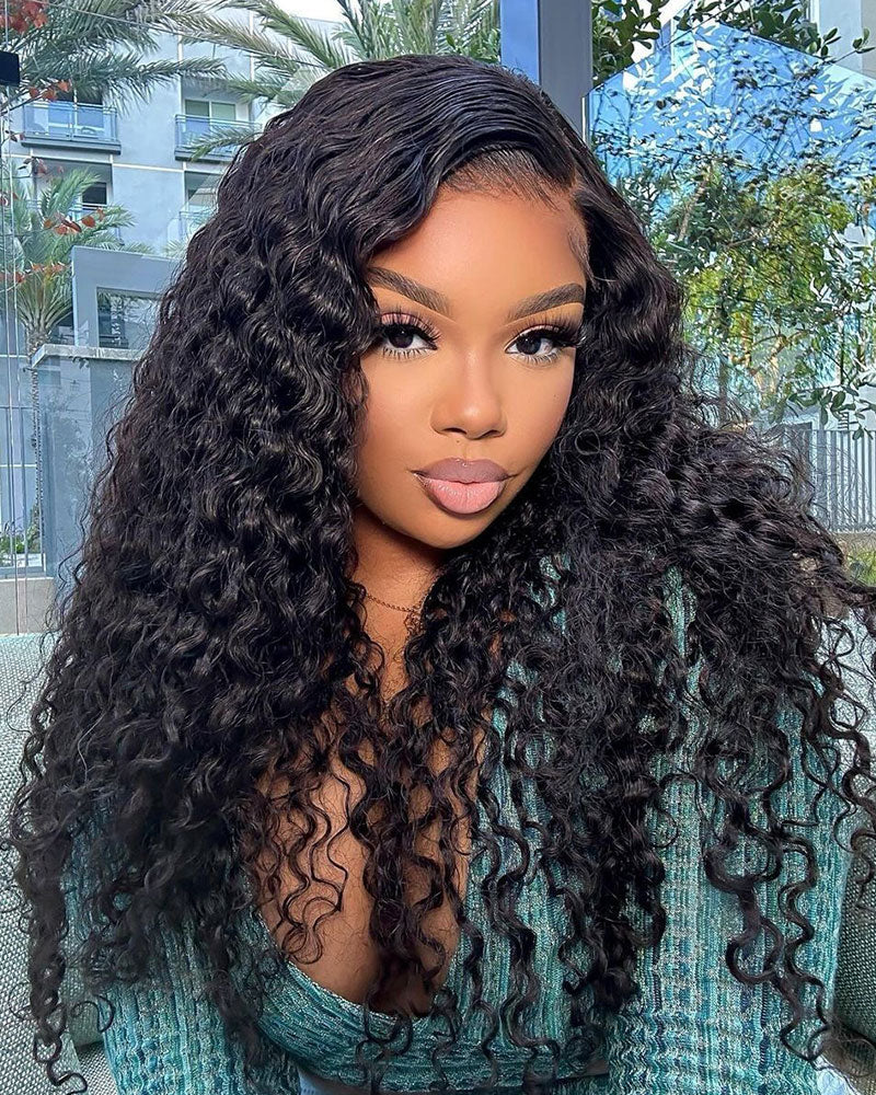 Arabella 13x4 Frontal Lace Loose Body Wave Wig Invisible Knots Natural Black Realistic Hairline