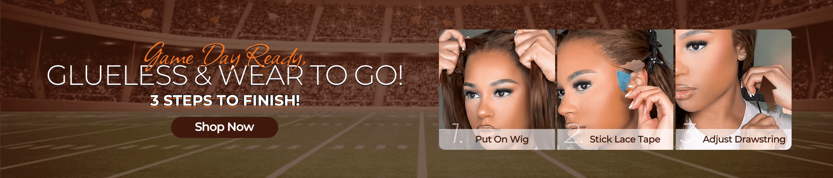 glueless wigs and easy to wear