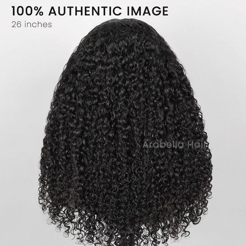 Arabella 6x5 Invisible Knots Glueless Jerry Curly Wig Pre-cut Lace Natural Black Beginner Friendly
