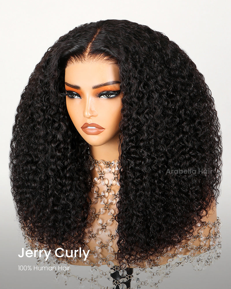 【Bogo Sale】Natural Black Silky Straight Wigs 6x6 Lace Glueless Human Hair Wigs Middle Part