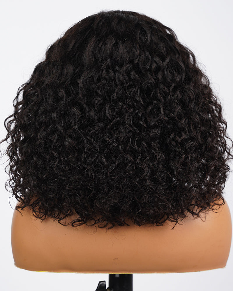 Value Set | Arabella 13x6 Three-Go™ Glueless Wig Water Wave With Drawstring Natural Black 100% Human Hair Wig