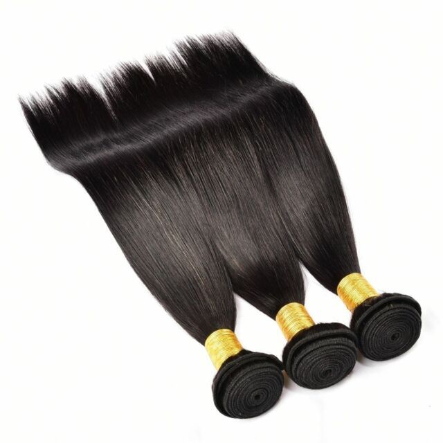 {12A 3Pcs} 22" Straight 3 Bundles 12A Unprocessed Virgin Hair Weave