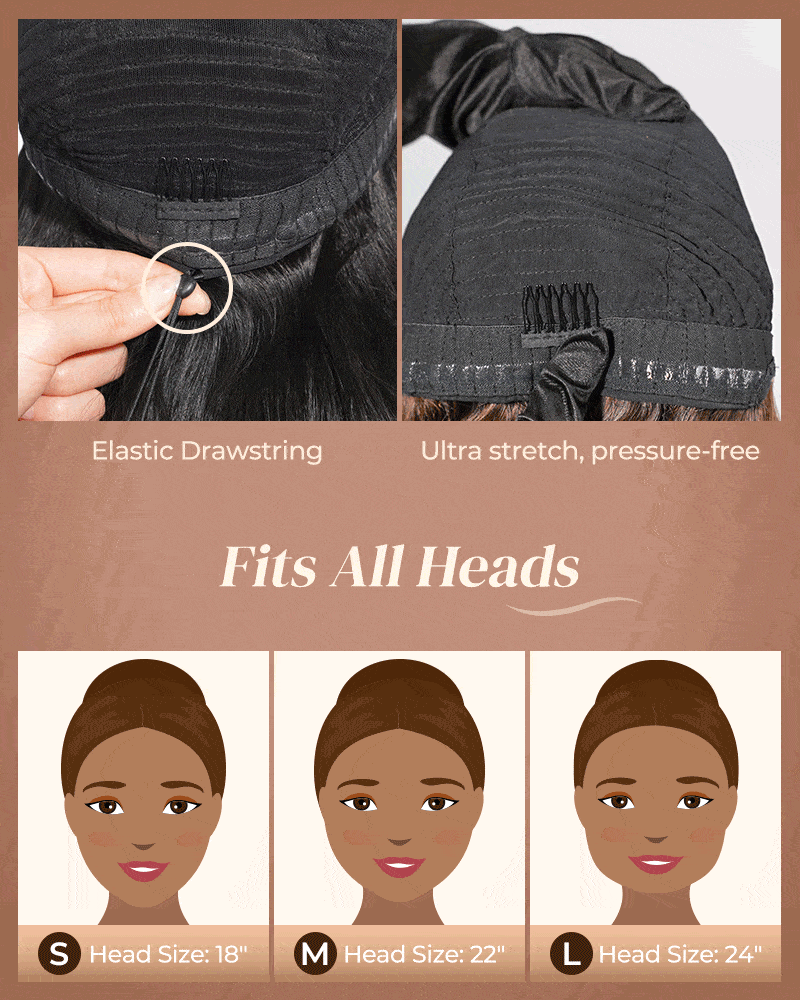 Pure-Luxe™ Silky Straight Natural Black/Brown Colored Pre-Cut Glueless 13x6 Lace 200%/250% Ultra-Dense Human Hair Wig