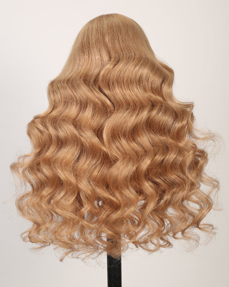 ash blonde body wave wig