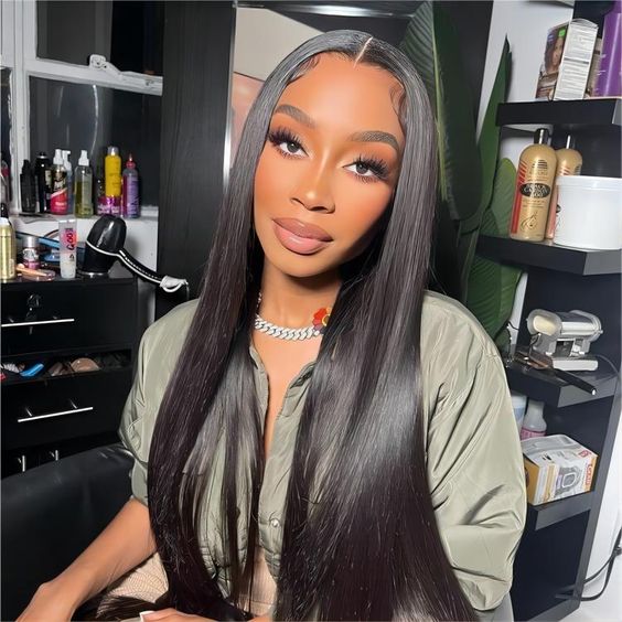 U Part Wig Natural Black 2x4 U-Part Human Hair Wig