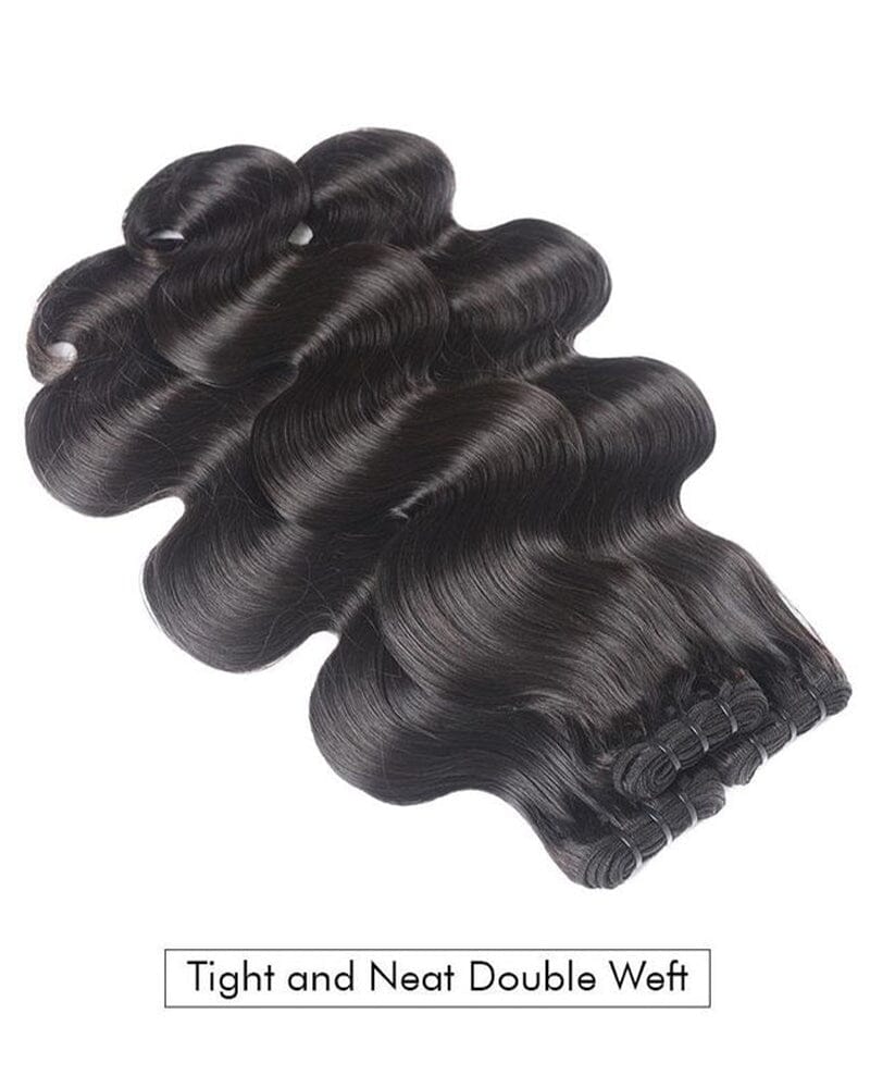 {15A 3Pcs} Body Wave Virgin Human Hair Weave 3 Bundles/pack 15A Grade Natural Black Arabella Hair