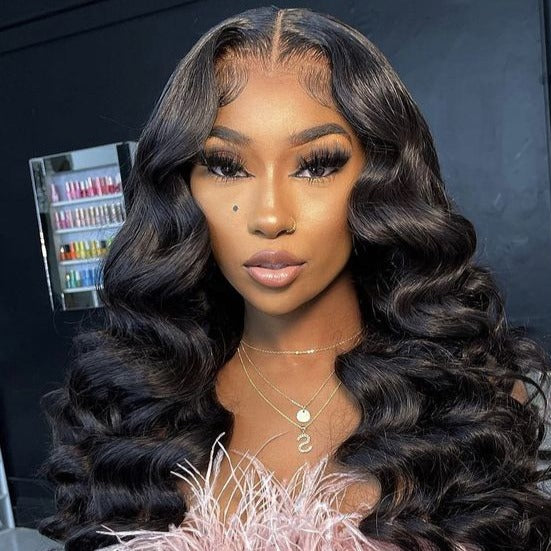 Natural Black Loose Wave+ Highlight