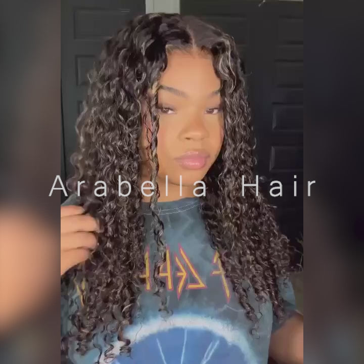 13x4 Pre-Cut Lace Front Bleached Knots Highlights
