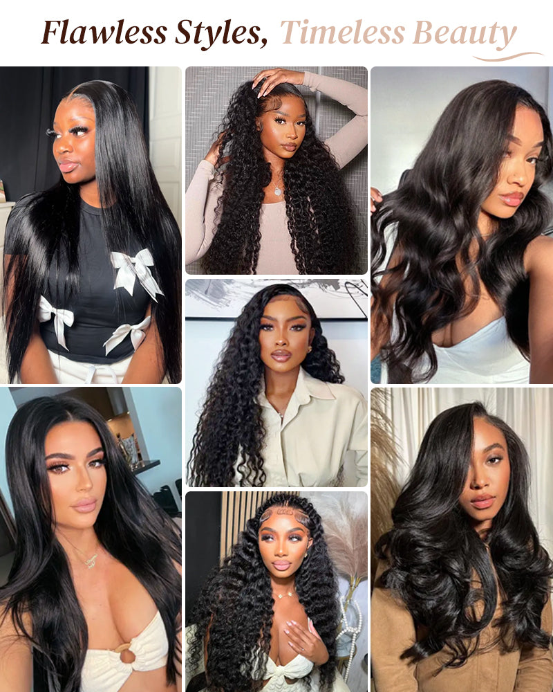 【$299 = 2 WIGS】Arabella 6x5 Invisible Knots Glueless Wig Silky Straight Wig Pre-cut Lace Natural Black Beginner Friendly