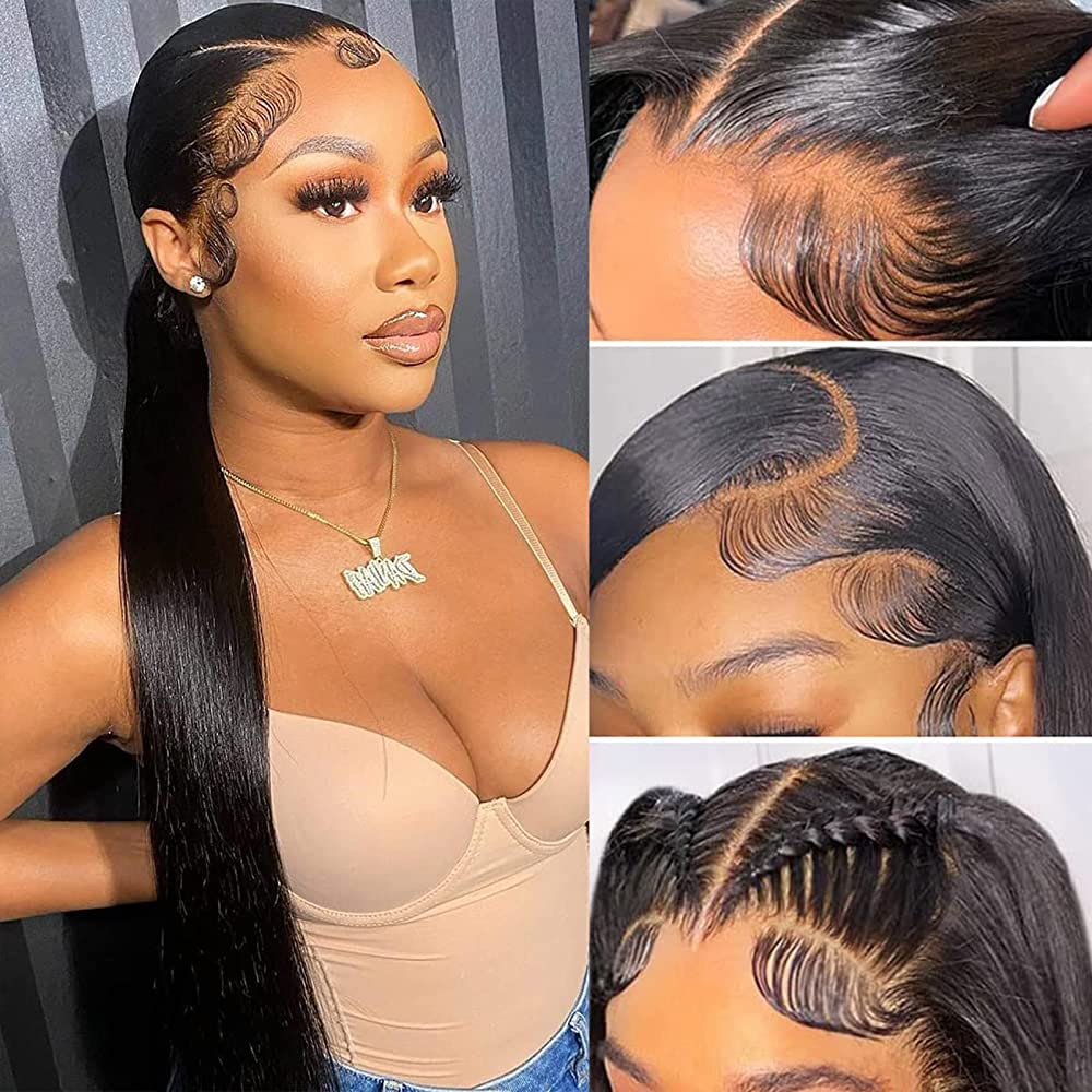 30" 6x5 Glusless Lace Closure Wear&Go Upgrade Lace Straight Natural Black Beginner-Friendly Wigs