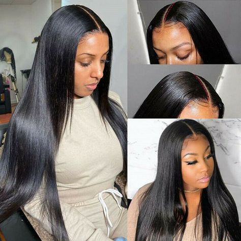 Straight Hair 4*4 Lace Closure Glueless Wig 180% Density Classic Summer Style Human Hair Wigs 2 Days Shipping - arabellahair.com