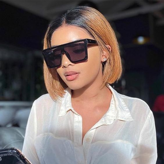 Summer Style Breathable Human Hair Bob Wigs 13*4 Inch Lace Front Wig Ombre T1b/30 Color Wig - arabellahair.com