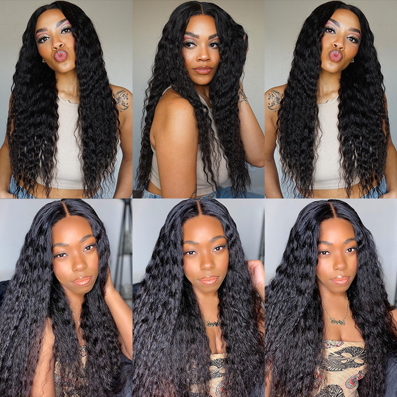 Glueless 5x5 Lace Curly Bohemian Style Natural Color Lace Frontal Colored Human Hair Wig