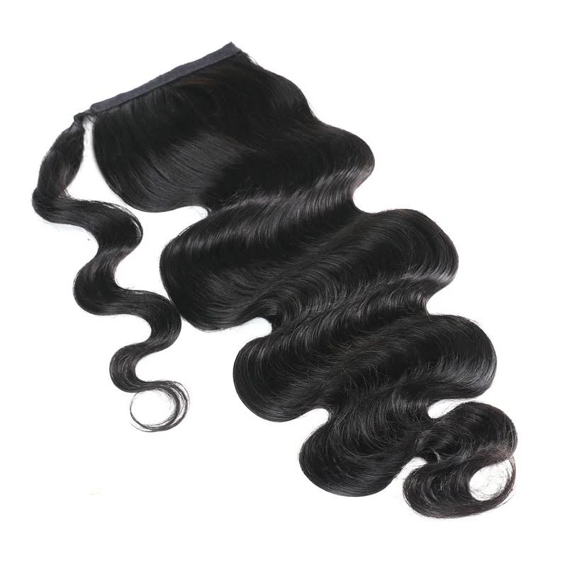 Sleek Ponytail Human Hair Extension Headwear Human Hair Clip Ins Need Go With Hair Wig Products - arabellahair.com