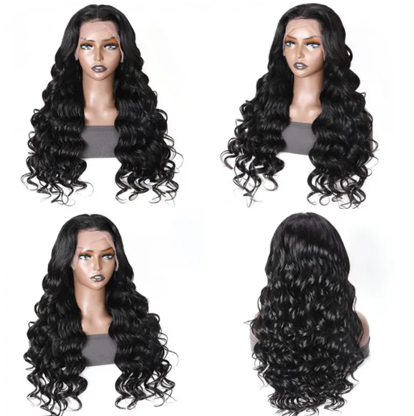Loose Deep Wave 4*4 lace Wig Sale Online 180% Density Upgrade Wavy Wig - arabellahair.com