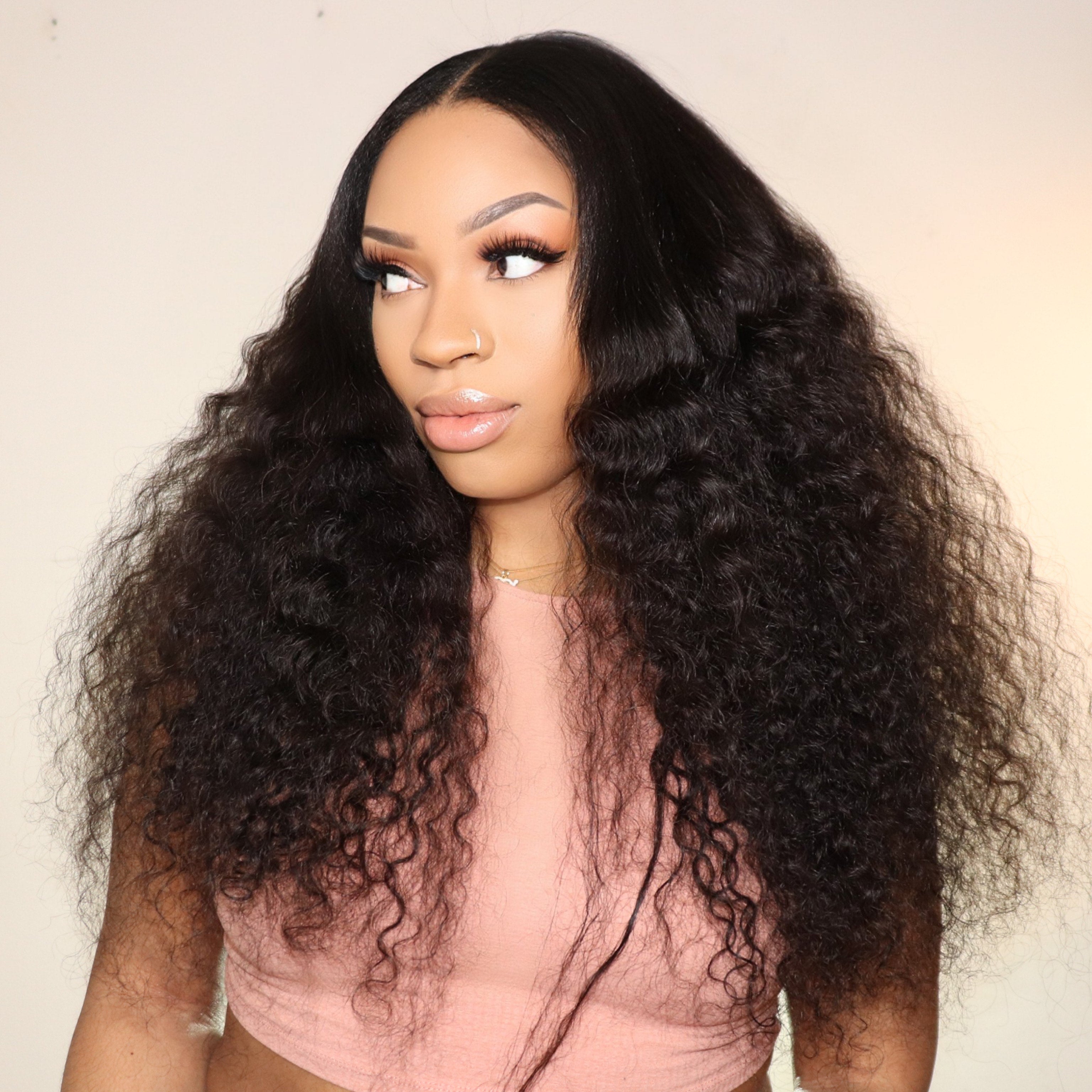 Arabella 2*4 U Part Water Wave Wig Natural Hair Human Hair Upart Wigs For Women 150% Density - arabellahair.com